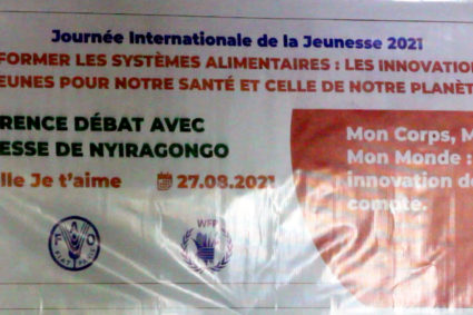 UNFPA: Journée Internationale de la Jeunesse 2021 ,conférence débat  avec la Jeunesse de Nyiragongo