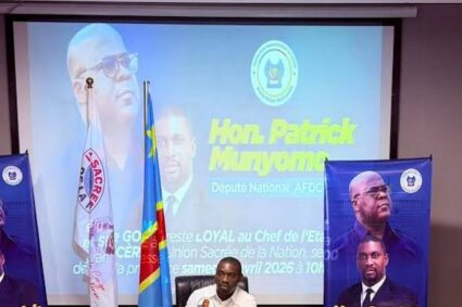 Négociations de Doha : Le député Patrick Munyomo plaide pour apport de l’unité nationale à la pacification de l’Est de la RDC